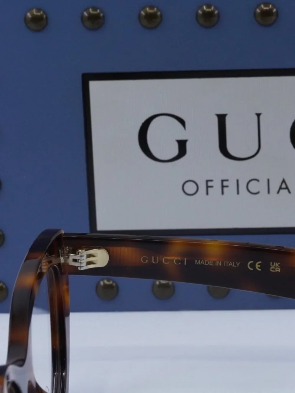 Gucci GG1334O 002 Cat Eye Eyeglasses - Medium Havana 52mm